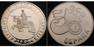 5 Ecu 西班牙 銀 