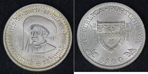 5 Escudo Estado Novo (Portogallo) (1933 - 1974) Argento 