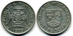 5 Escudo Mozambico Argento 