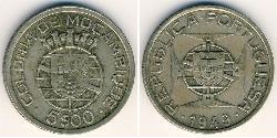 5 Escudo Mozambico Argento 