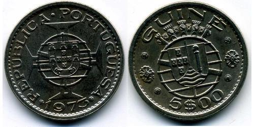 5 Escudo Portuguese Guinea (1474-1974) Copper/Nickel 