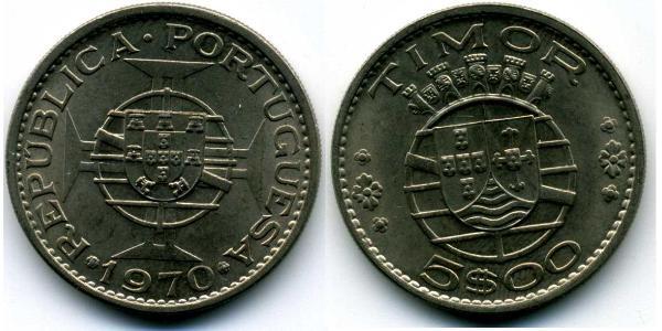 5 Escudo Timor-Leste (1702 - 1975) / Portugal Copper/Nickel 