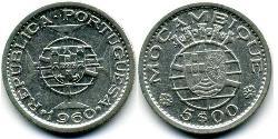 5 Escudo Mozambique Plata 