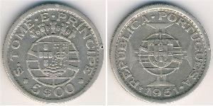 5 Escudo São Tomé and Príncipe (1469 - 1975) Silber 