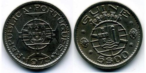 5 Escudo 葡屬幾內亞 (1474 - 1974) 銅/镍 