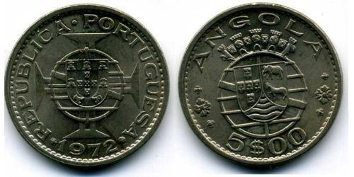5 Escudo 葡萄牙 / 葡屬西非 (1575 - 1975) 銅/镍 