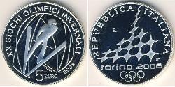 5 Euro Italie Argent 