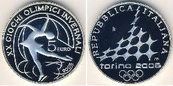 5 Euro Italie Argent 