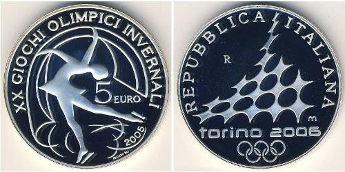 5 Euro Italie Argent 