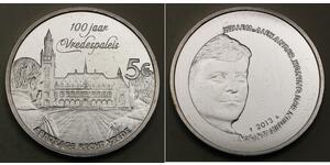5 Euro Pays-Bas Argent 