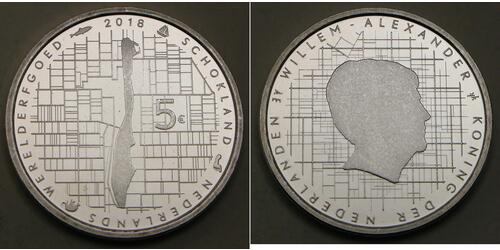 5 Euro Pays-Bas Argent 