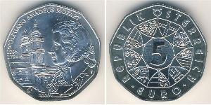 5 Euro Republic of Austria (1955 - ) Argent 