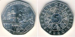 5 Euro Republic of Austria (1955 - ) Argent 