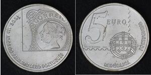 5 Euro Portogallo (1975 - ) Argento 