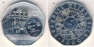 5 Euro Republic of Austria (1955 - ) Argento 