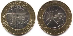 5 Euro Finland (1917 - ) Bimetal 