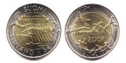 5 Euro 芬兰 Bimetal 