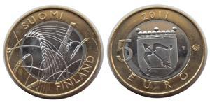 5 Euro 芬兰 Bimetal 