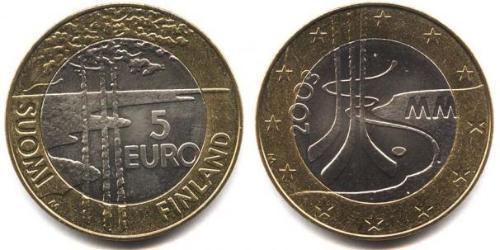 5 Euro 芬兰 Bimetal 