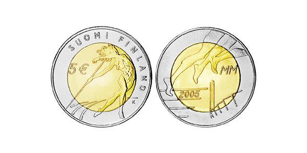 5 Euro 芬兰 Bimetal 