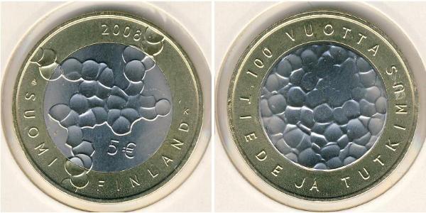 5 Euro 芬兰 Bimetal 