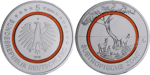 5 Euro Federal Republic of Germany (1990 - ) Copper 