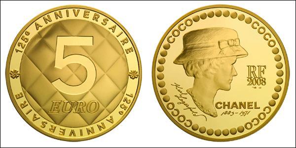 5 Euro Fünfte Französische Republik (1958 - ) Gold Coco Chanel