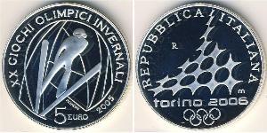 5 Euro Italia Plata 