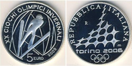 5 Euro Italia Plata 