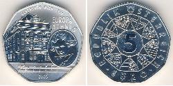 5 Euro Republic of Austria (1955 - ) Plata 