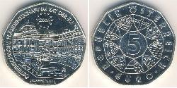 5 Euro Republic of Austria (1955 - ) Plata 