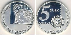 5 Euro Republica Portuguesa (1975 - ) Plata 