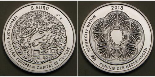 5 Euro Niederlande Silber 