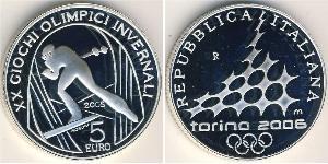 5 Euro Italy Silver 