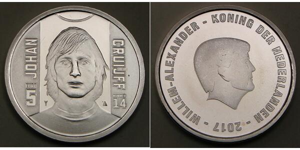 5 Euro Netherlands Silver 