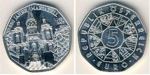 5 Euro Republic of Austria (1955 - ) Silver 