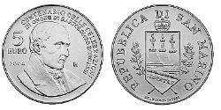 5 Euro San Marino Silver 