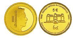 5 Euro 卢森堡 金 