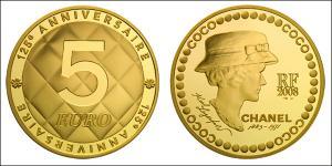 5 Euro 法蘭西第五共和國 金 Coco Chanel