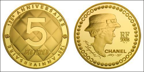 5 Euro 法蘭西第五共和國 金 Coco Chanel
