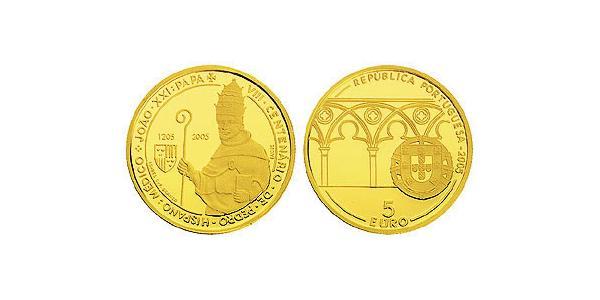 5 Euro 葡萄牙 金 