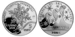 5 Euro San Marino 銀 