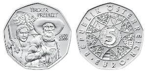 5 Euro 奥地利 銀 