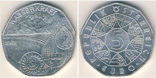 5 Euro 奥地利 銀 