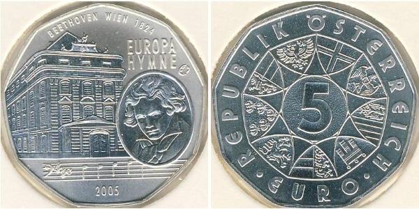 5 Euro 奥地利 銀 