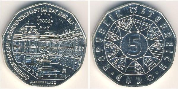 5 Euro 奥地利 銀 