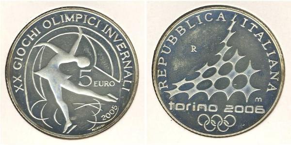 5 Euro 意大利 銀 