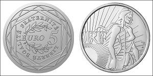 5 Euro 法蘭西第五共和國 銀 