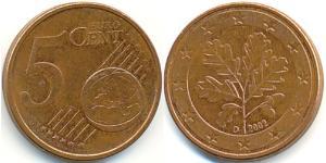 5 Eurocent Alemania Cobre/Acero 
