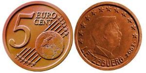 5 Eurocent Luxemburgo Cobre/Acero 